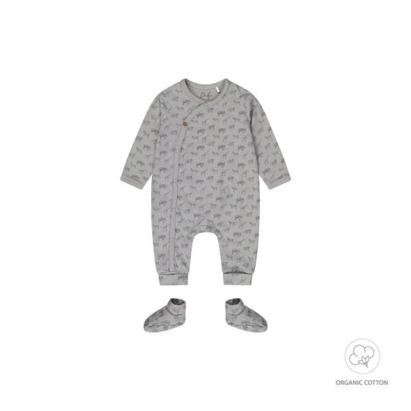 Dirkje - Tutina da neonato blu safari