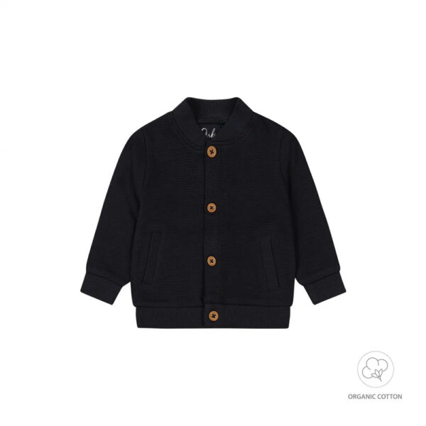 Dirkje - Cardigan neonato blu scuro